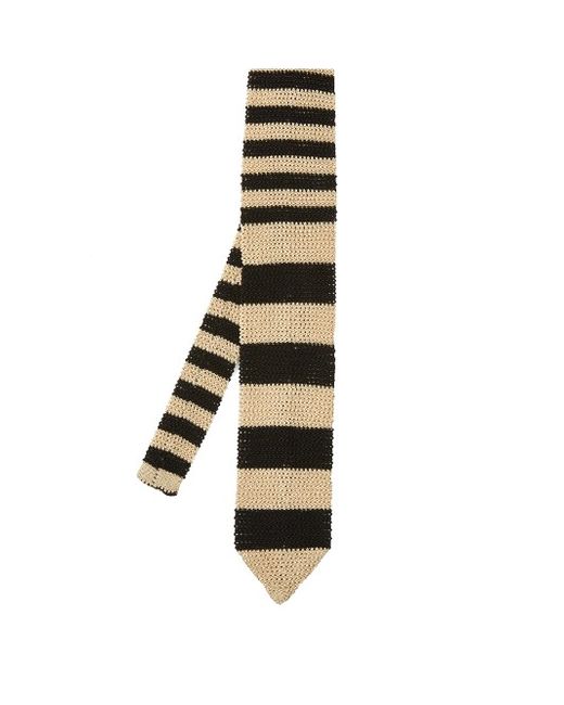 Bottega Veneta Stripe knitted silk tie