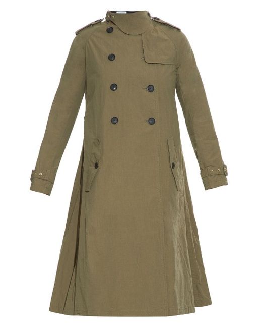 Kolor Oversized cotton-blend trench coat