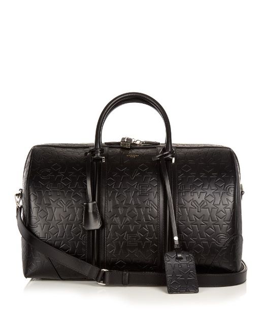 Givenchy Star-embossed leather weekend bag