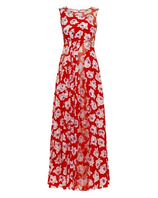 Nina Ricci Floral-print silk gown