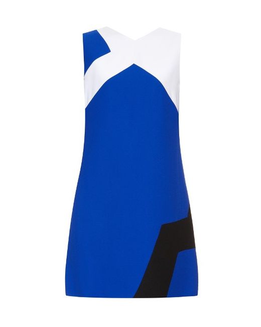 Versace Colour-block silk dress
