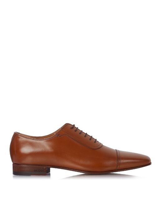 Gucci Drury leather oxford shoes