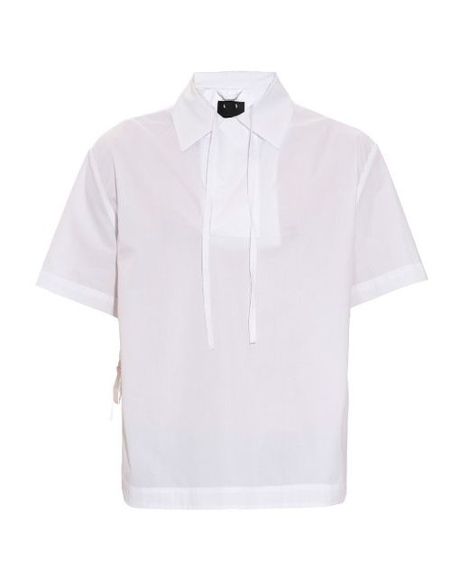 Craig Green Collar and waist-tie short-sleeved shirt