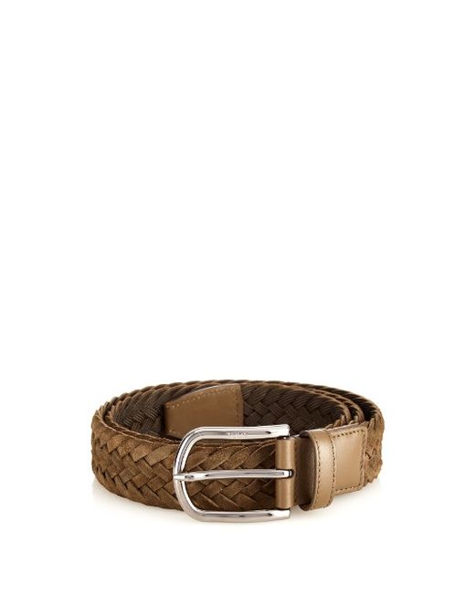Tod's Woven suede belt