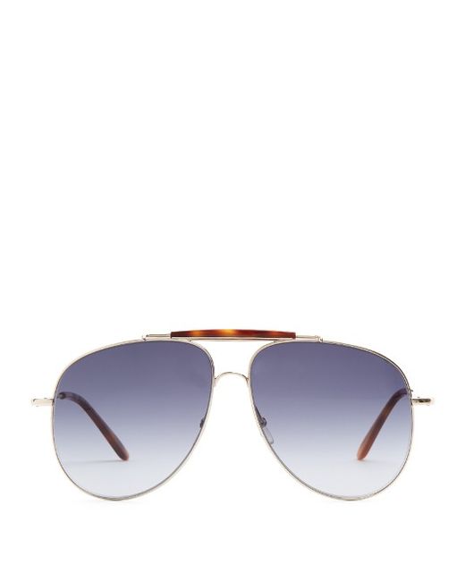 Valentino Aviator-style sunglasses