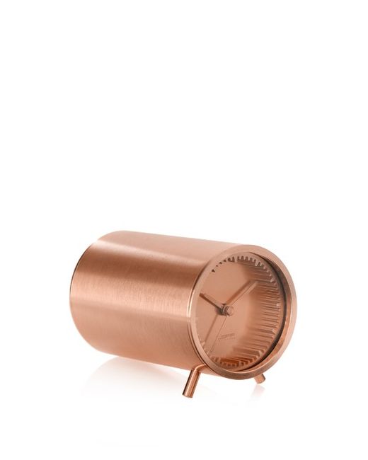 Leff Amsterdam Tube copper-plated clock