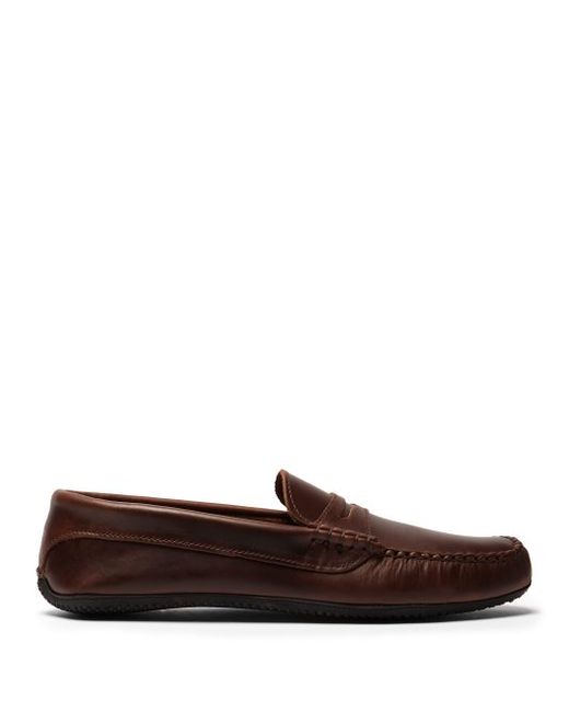 Quoddy Penny Driver Leather Loafers