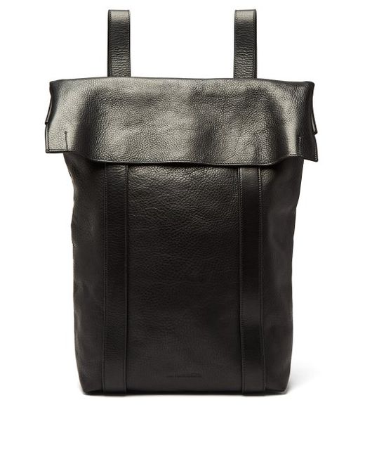 Ann Demeulemeester Andras Grained Leather Backpack