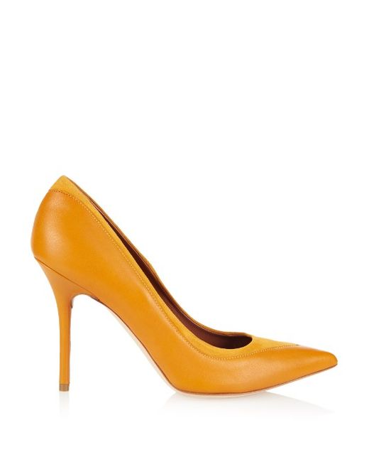 Malone Souliers Emmanuelle suede and leather pumps