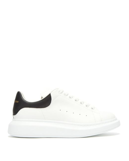 Alexander McQueen Raised-sole Low-top Leather Trainers