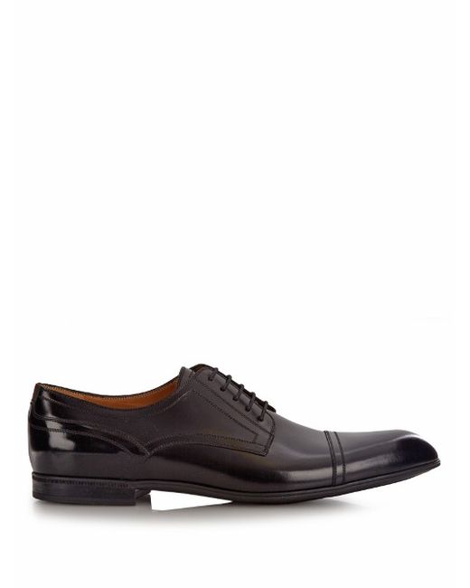 Gucci Lace-up leather derby shoes
