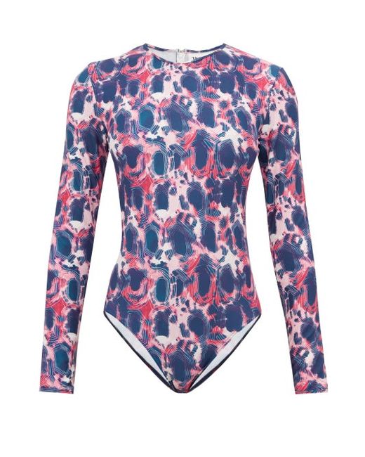 Thorsun Collins Long Sleeved Tie Dye Swimsuit