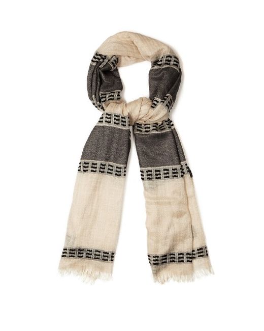 Begg & Co. Staffa Konyak cashmere-blend scarf