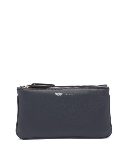 Métier London Small Things Trio Leather Pouch