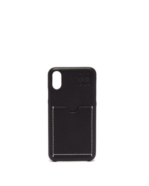 Loewe Anagram-debossed Leather Iphone X Phone Case