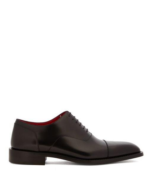 Balenciaga Contrast-lining Leather Oxford Shoes