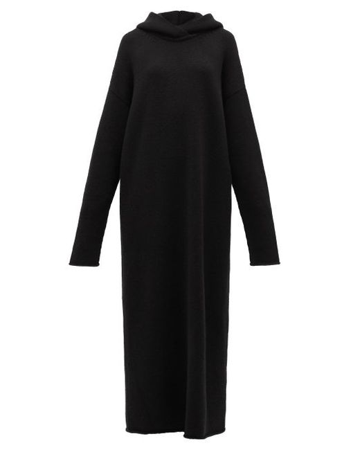 Raey Hooded Knitted Cashmere Maxi Dress