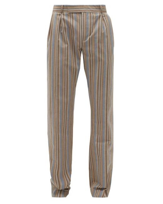Ahluwalia Striped Reclaimed-cotton Trousers