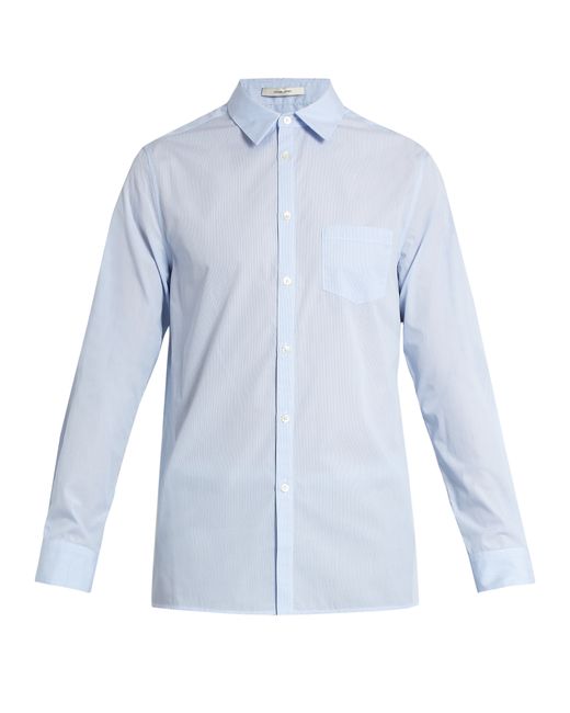 Adam Lippes Spread-collar single-cuff cotton shirt