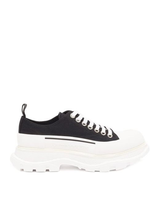 Alexander McQueen Chunky Tread-sole Canvas Trainers