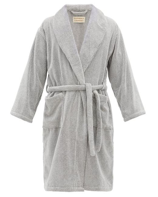 Cleverly Laundry Belted Cotton-terry Bathrobe