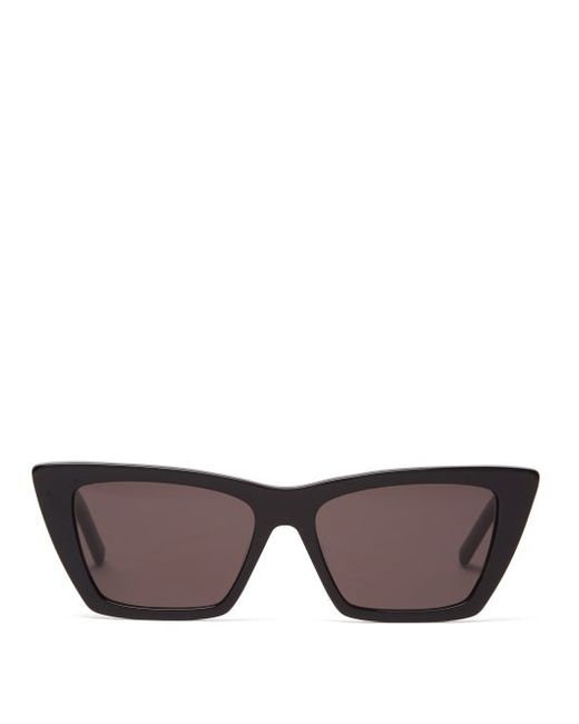 Saint Laurent Mica Cat-eye Acetate Sunglasses