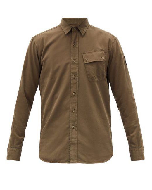 Belstaff Asymmetric-pocket Cotton Shirt
