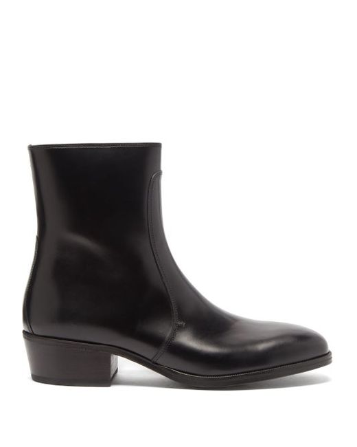 Lemaire Zipped Leather Boots