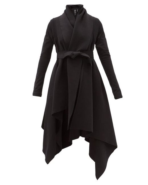 Norma Kamali Blanket Asymmetric Cotton-blend Jersey Coat