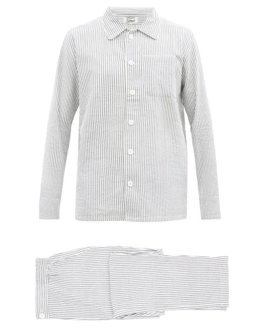 P. Le Moult Striped Cotton Pyjamas