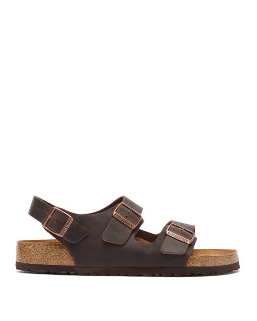 Birkenstock Milano Ankle-strap Leather Sandals