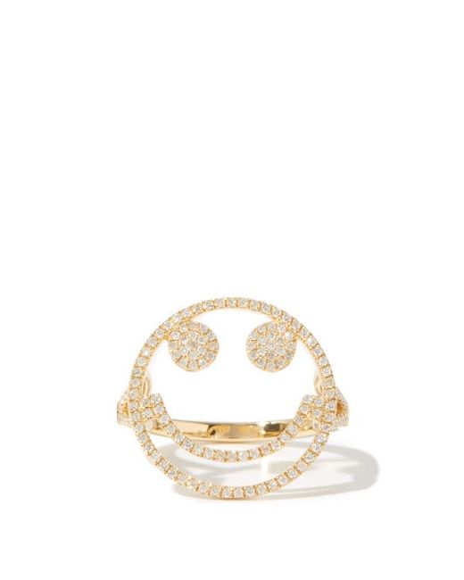 Rosa De La Cruz Smile Diamond 18kt Gold Ring