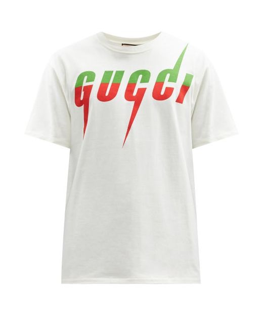 Gucci Blade Logo-print Cotton-jersey T-shirt