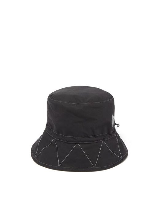 And Wander Logo-print Reflective Cotton-blend Bucket Hat