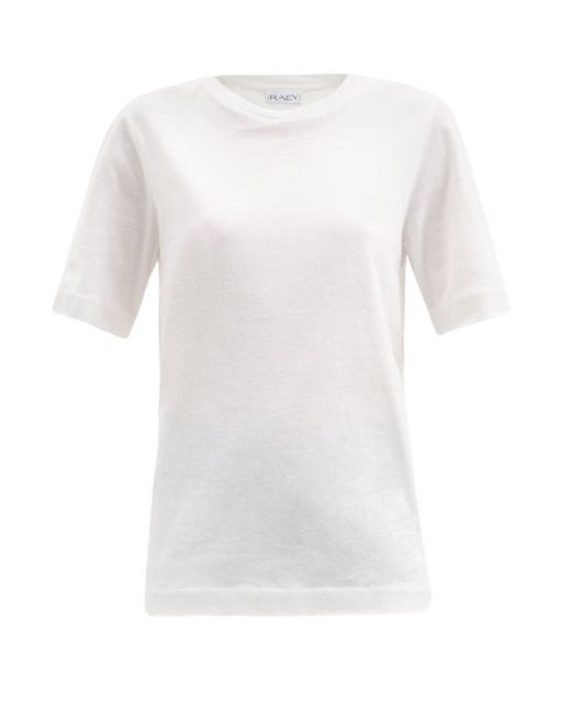 Raey Crew-neck Cotton-blend T-shirt
