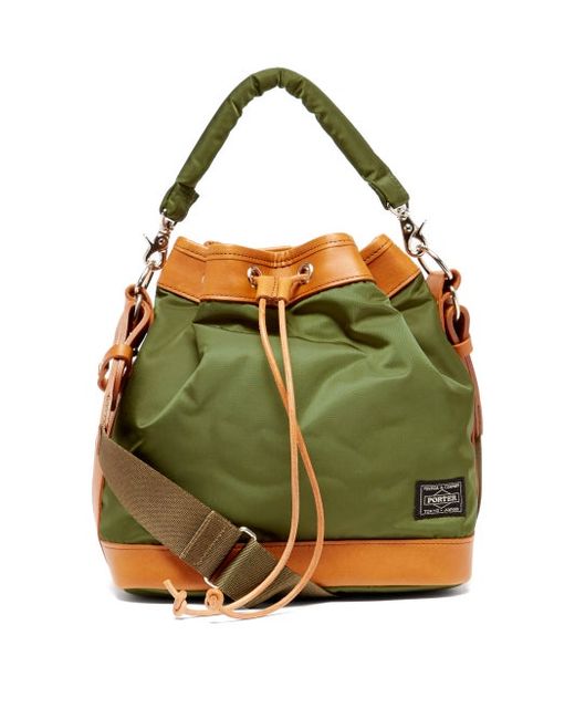 Porter-Yoshida & Co. . String Leather-trim Bucket Bag
