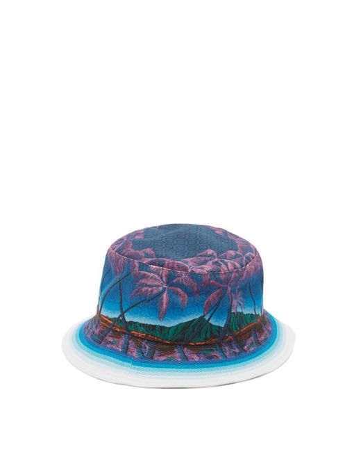 Casablanca Nuit A Maui-print Cotton Bucket Hat