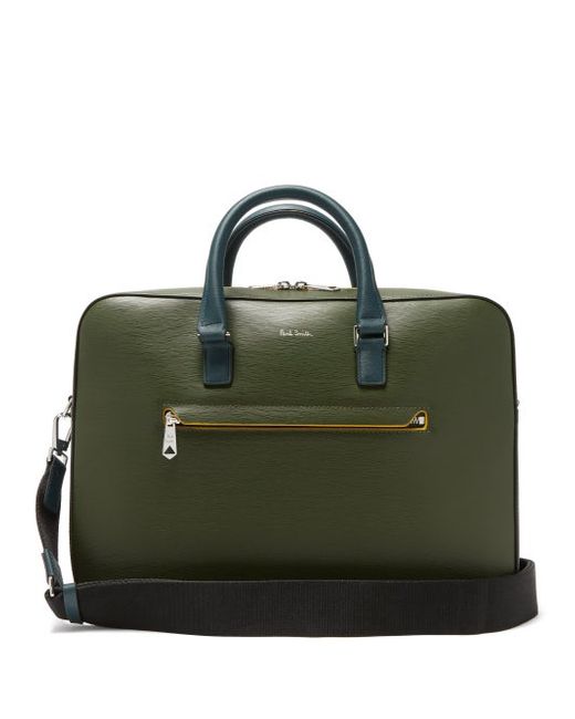 Paul Smith Embossed-leather Briefcase