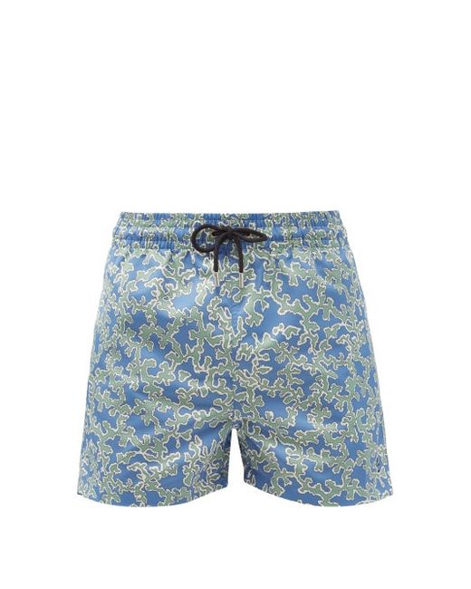 Apnee Coraux Coral-print Swim Shorts
