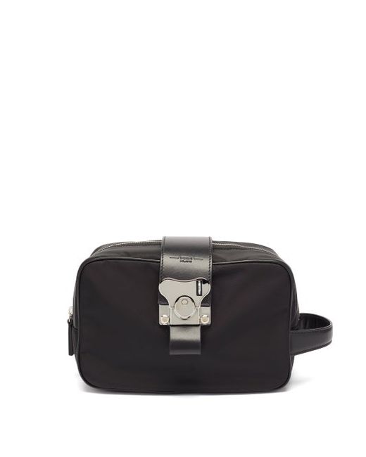 FPM Milano Butterfly Leather-trim Wash Bag
