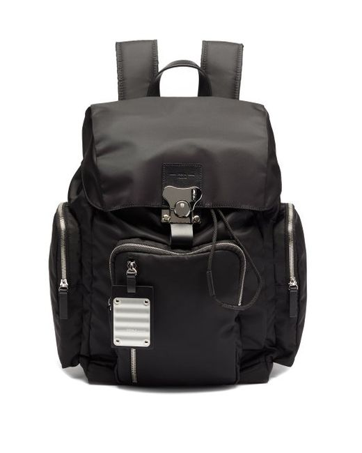 FPM Milano Butterfly Medium Leather-trim Backpack