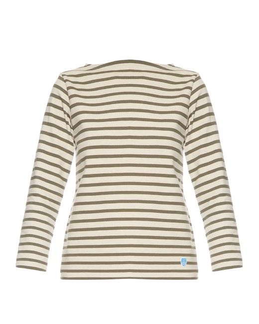 Orcival Breton-stripe cotton top