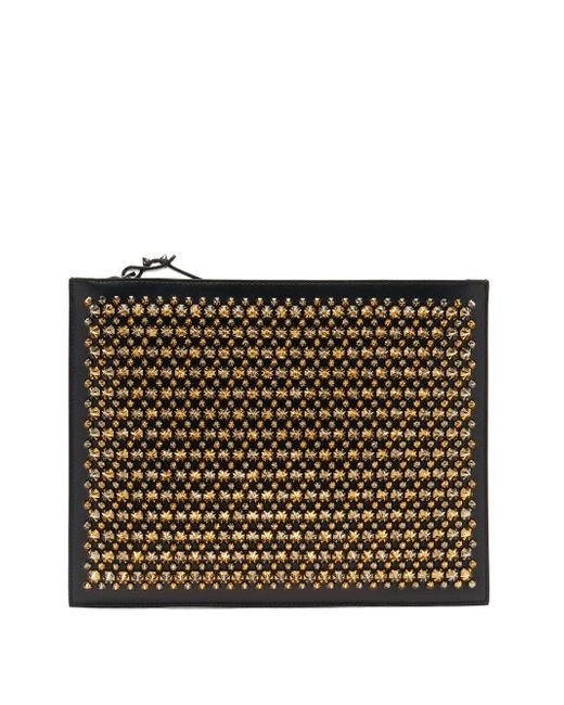 Christian Louboutin Pifpouch Studded Leather Clutch