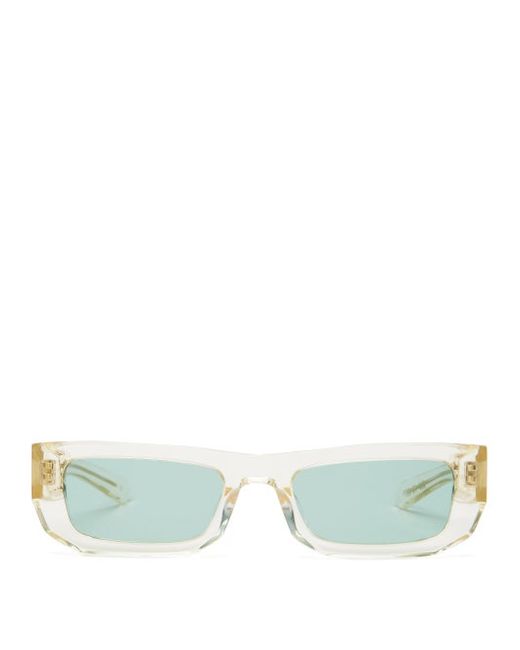 Flatlist Bricktop Rectangular Acetate Sunglasses