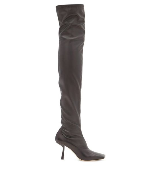 Ladies SHOES Jimmy Choo Mire 85 Leather Over-the-knee Boots