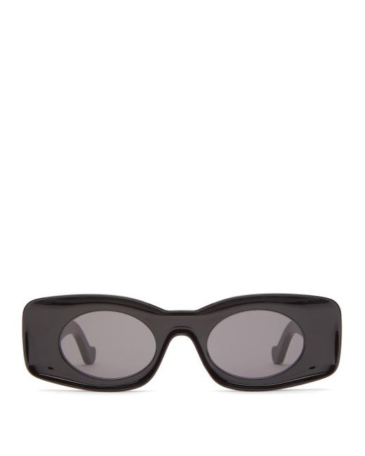 Loewe Eyewear Rectangular Oval Acetate Sunglasses