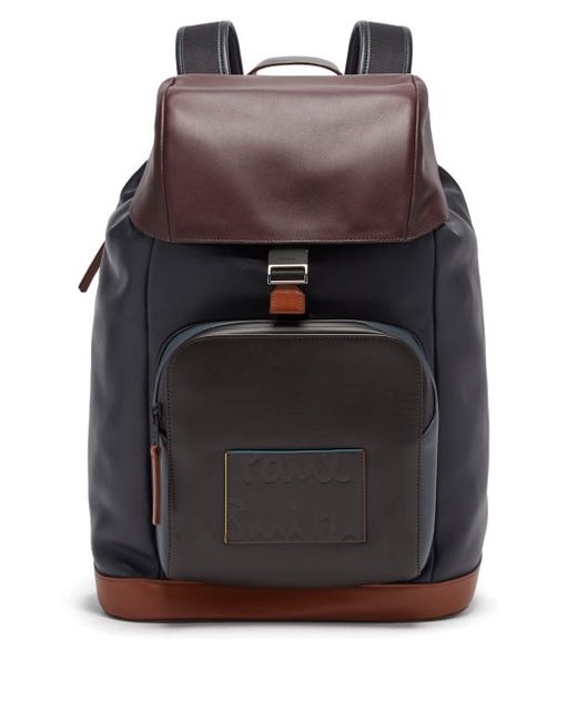 Mens BAGS Paul Smith Leather Backpack