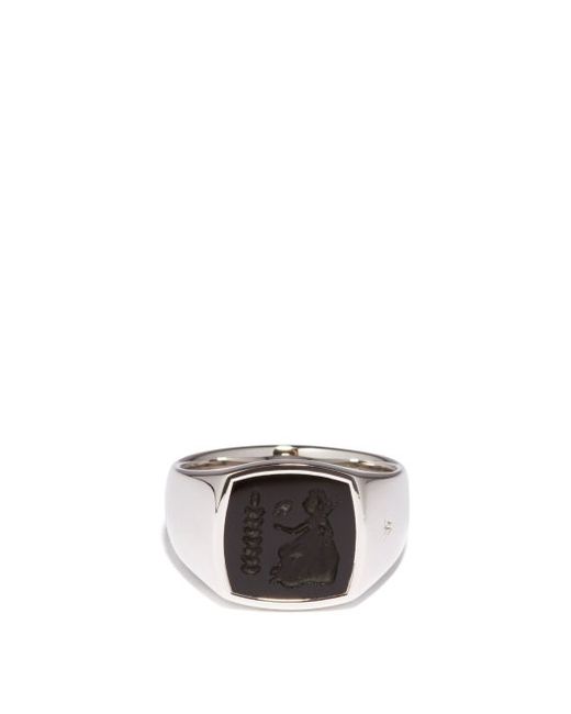 Mens JEWELLERY Tom Wood Athena Onyx Cameo Sterling Ring