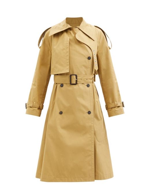 Loewe Double-breasted Belted Cotton-twill Trench Coat