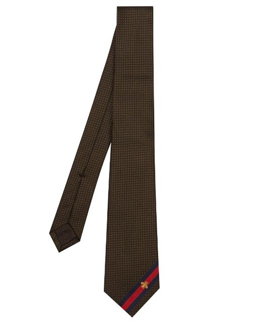 Gucci Web-striped silk tie